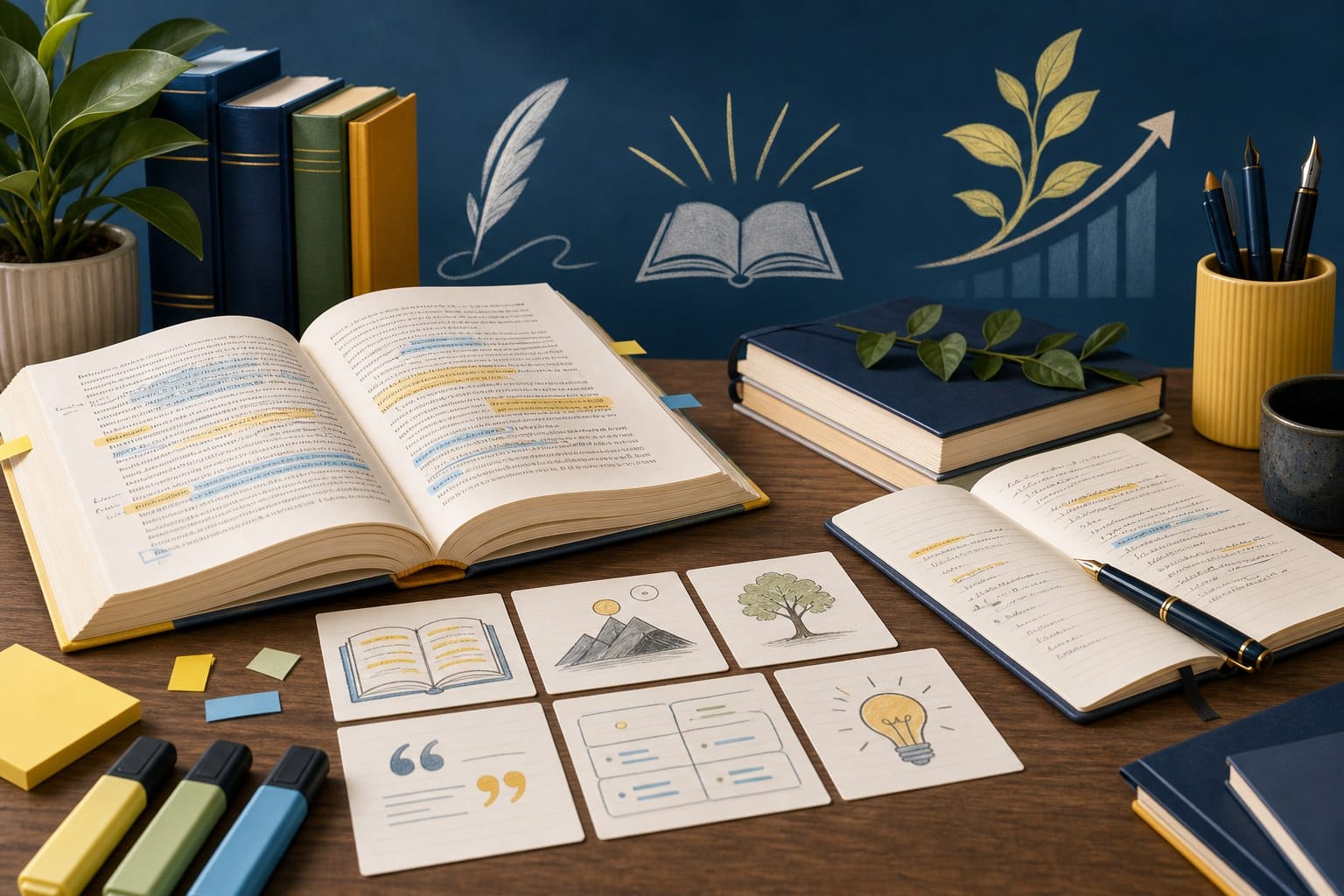 GCSE English Language notes showing reading analysis, planning and writing practice